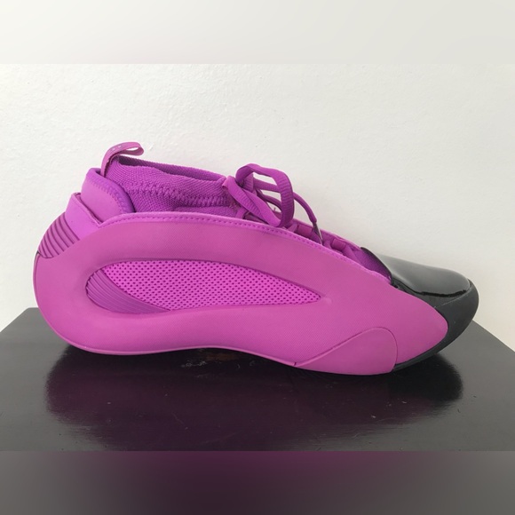 Size 9 Mens Adidas Harden Volume Vol 8 Basketball Shoes Purple Fuchsia IG6647 - Picture 3 of 7